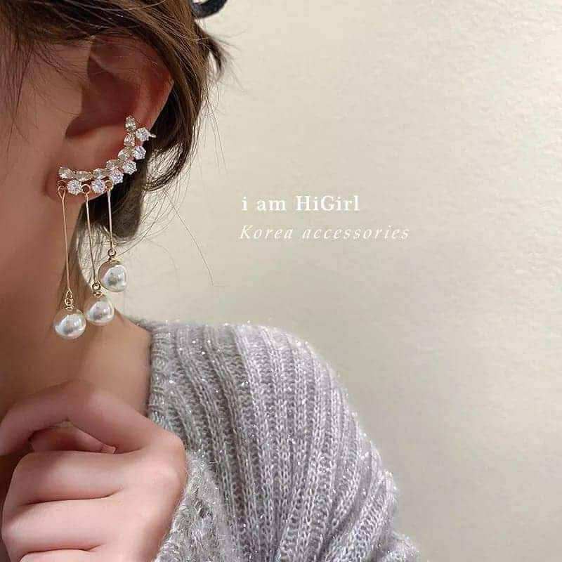 3 Pearl Earrings