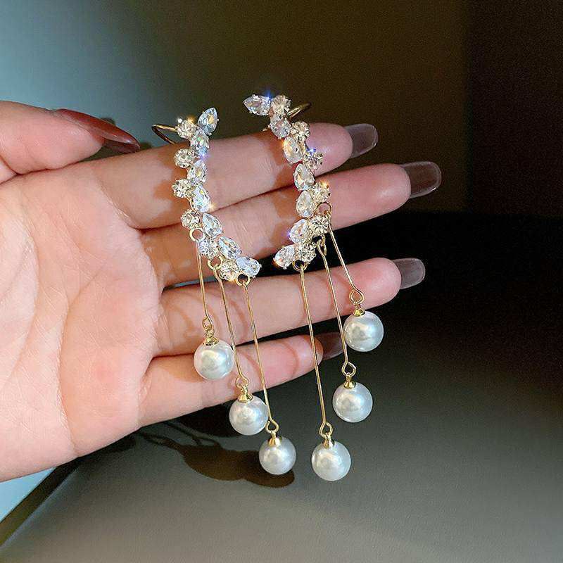 3 Pearl Earrings