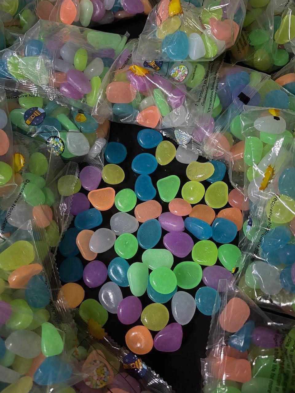 Outdoor Luminous Natural Crystals Stones