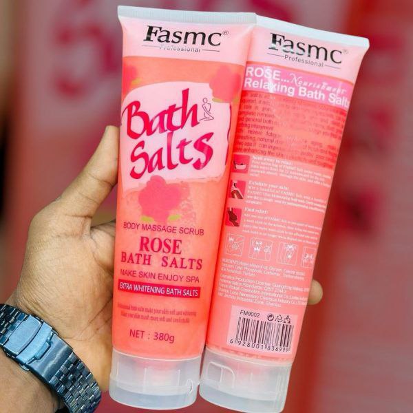 Fasmc Professional Rose Bath Salts Body Massage Scrub