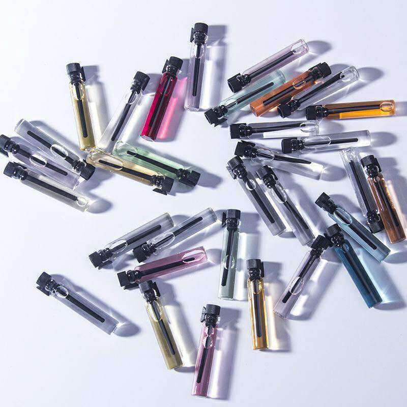 Fancy printed high-grade fragrance sample cards for glass vial packaging Pocket Perfume For Man & Woman