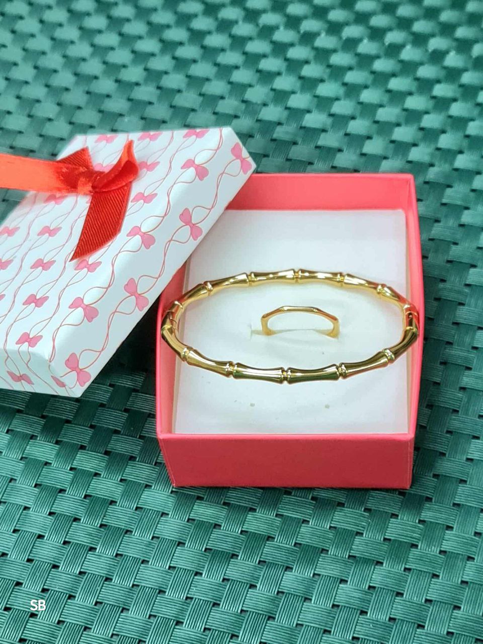 Titanium  Bracelet & Finger Ring Set