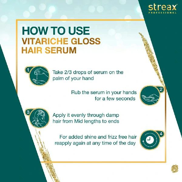 Streax Vitariche Gloss Hair Serum