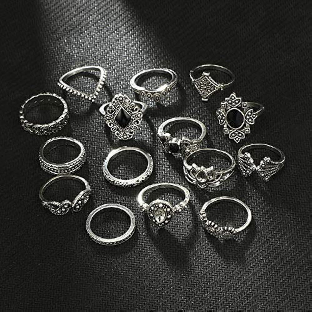 15PCS Knuckle Stacking Rings