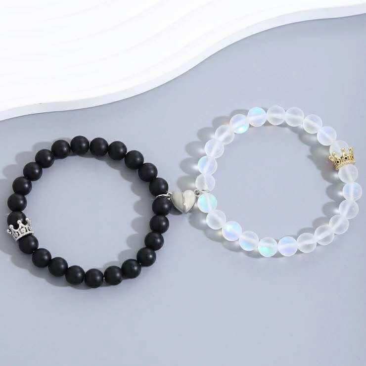 Glass Beads Couple Bracelet