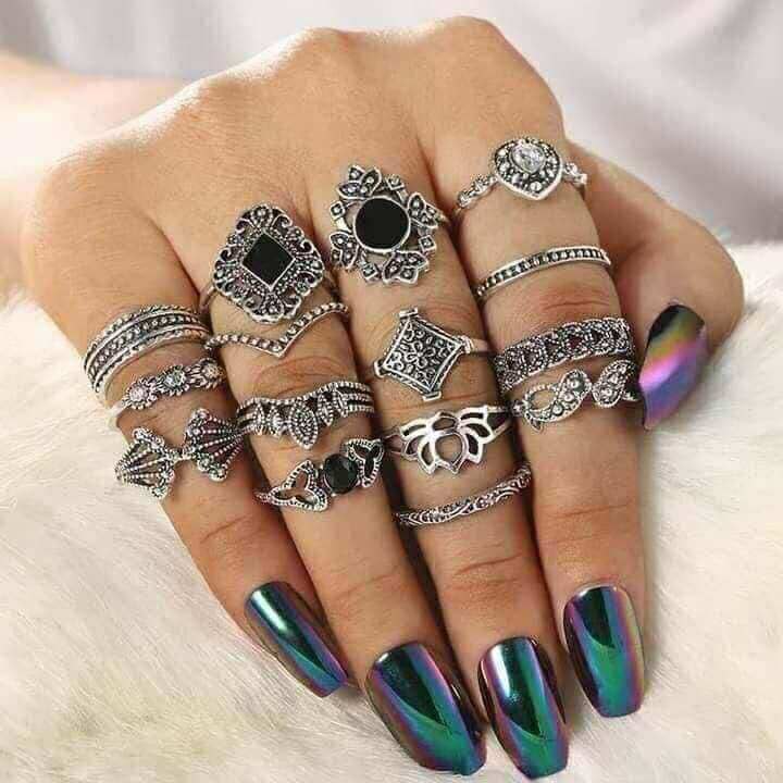 15 Pcs Finger Ring Set