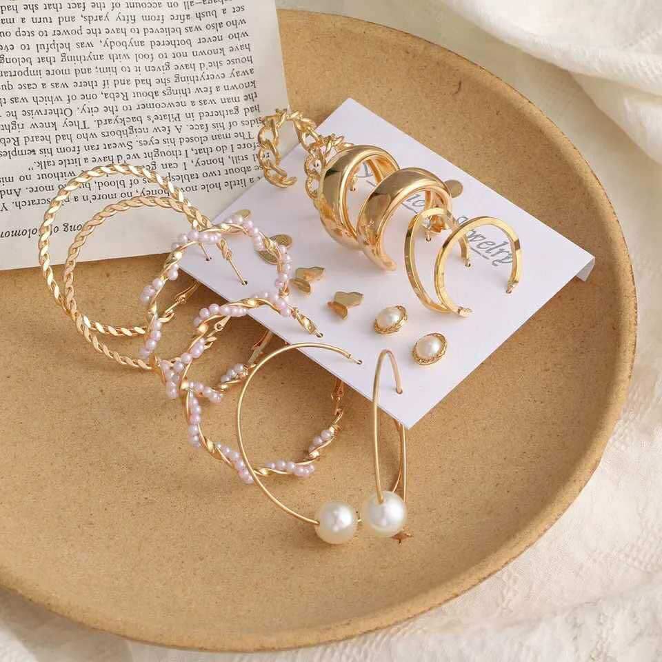 9 Pair Ear Ring Set