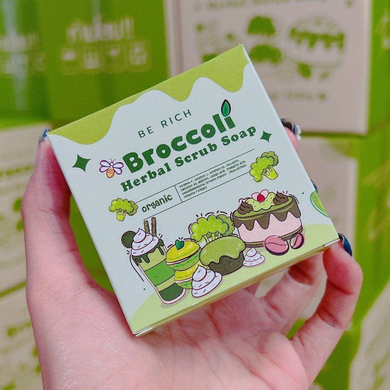 Broccoli Herbal Scrub Soap