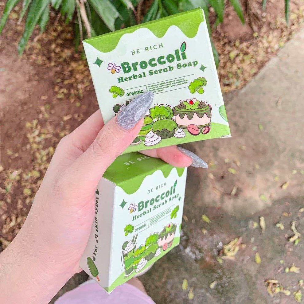 Broccoli Herbal Scrub Soap