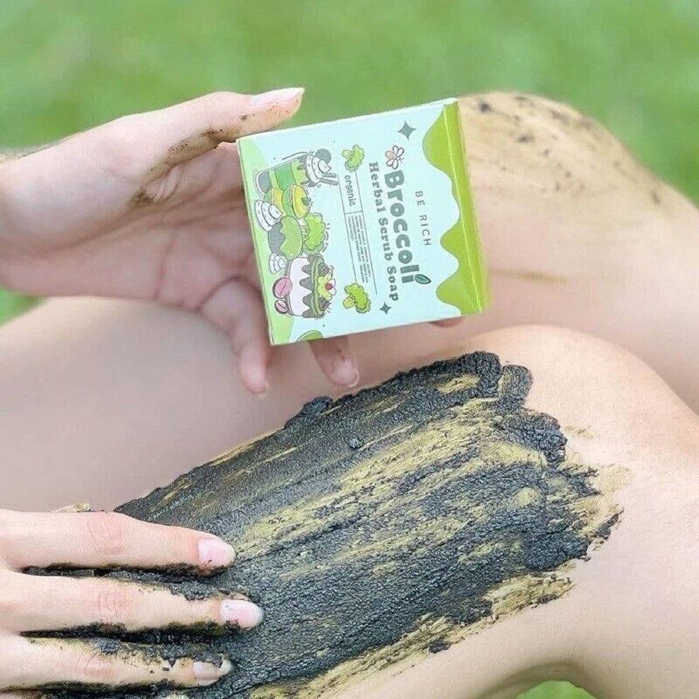 Broccoli Herbal Scrub Soap
