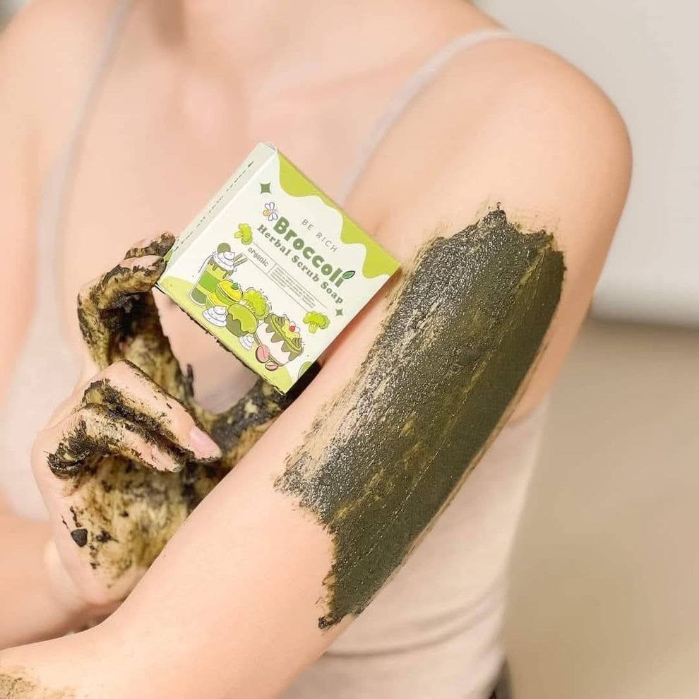 Broccoli Herbal Scrub Soap