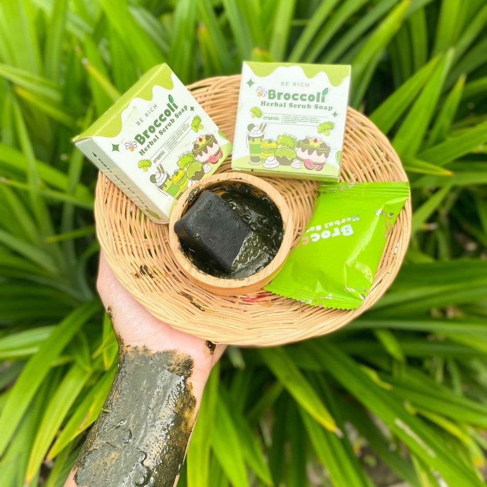 Broccoli Herbal Scrub Soap