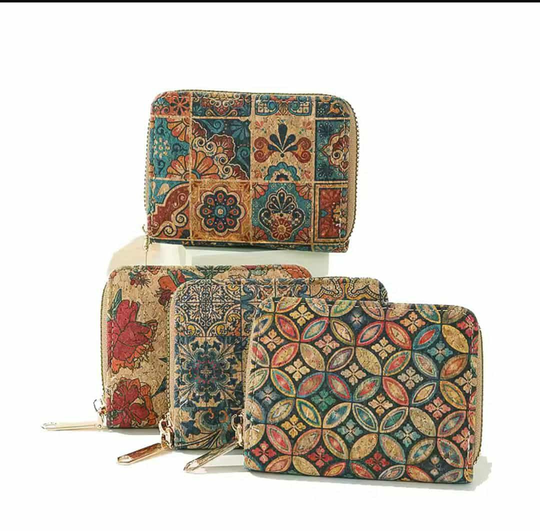 Cork Leather Mini Wallet