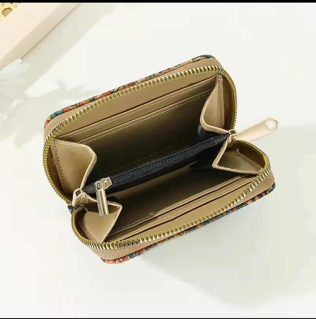 Cork Leather Mini Wallet