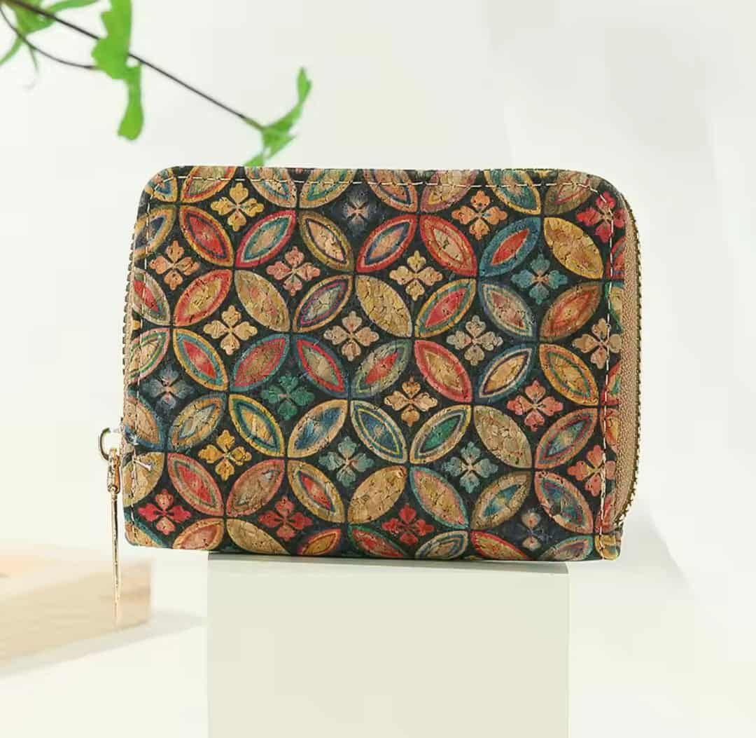 Cork Leather Mini Wallet