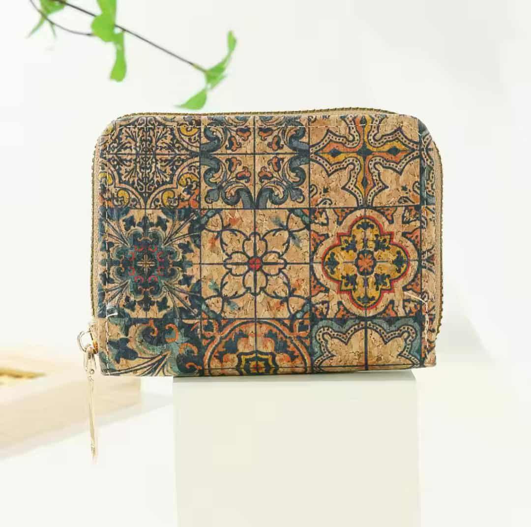Cork Leather Mini Wallet