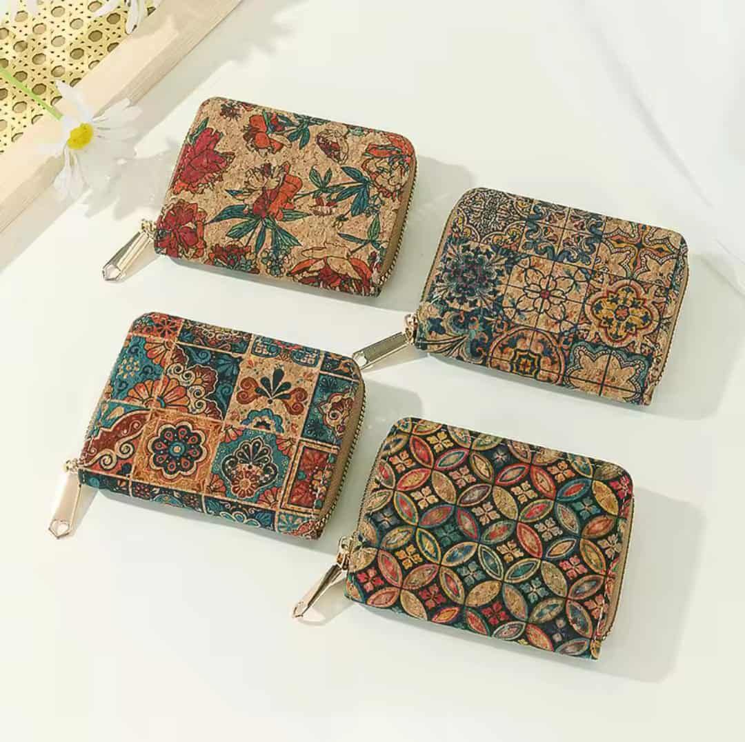 Cork Leather Mini Wallet
