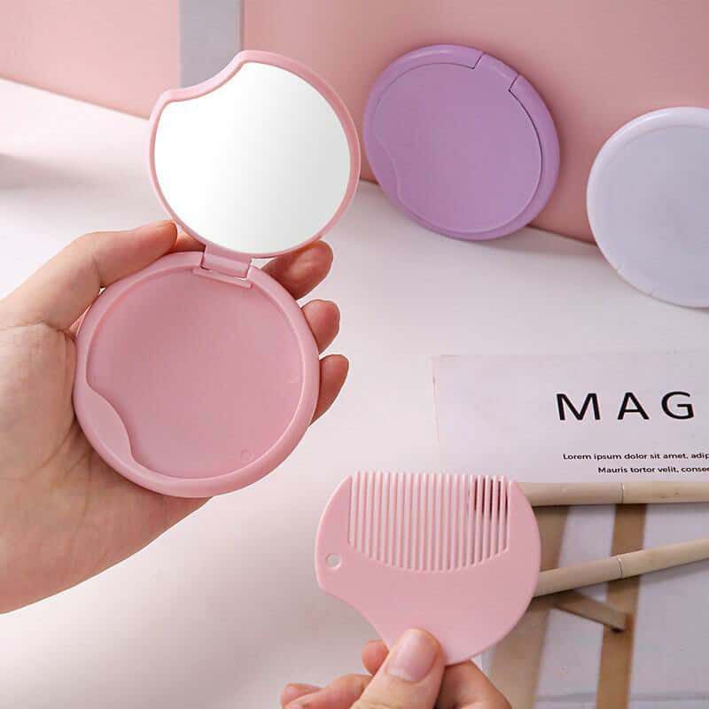 Polet Mirror Hair Brush Set