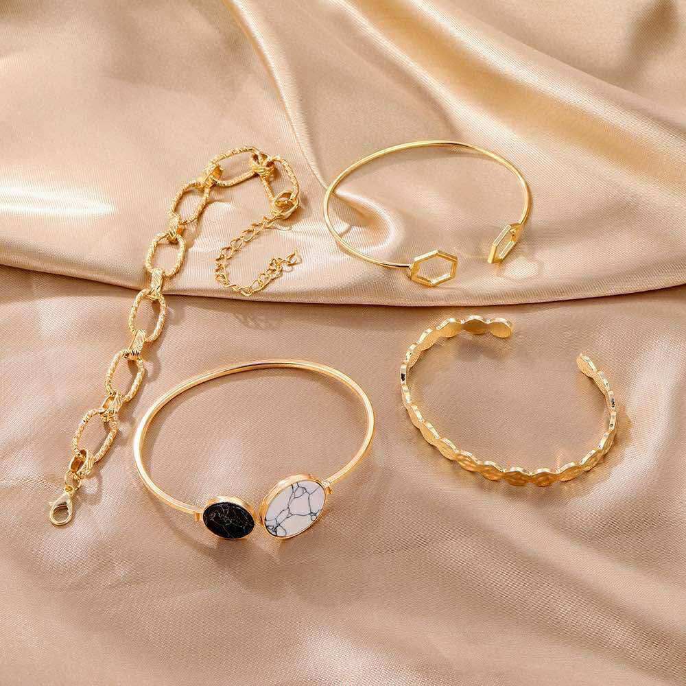 Geometric Shape Bracelet Set