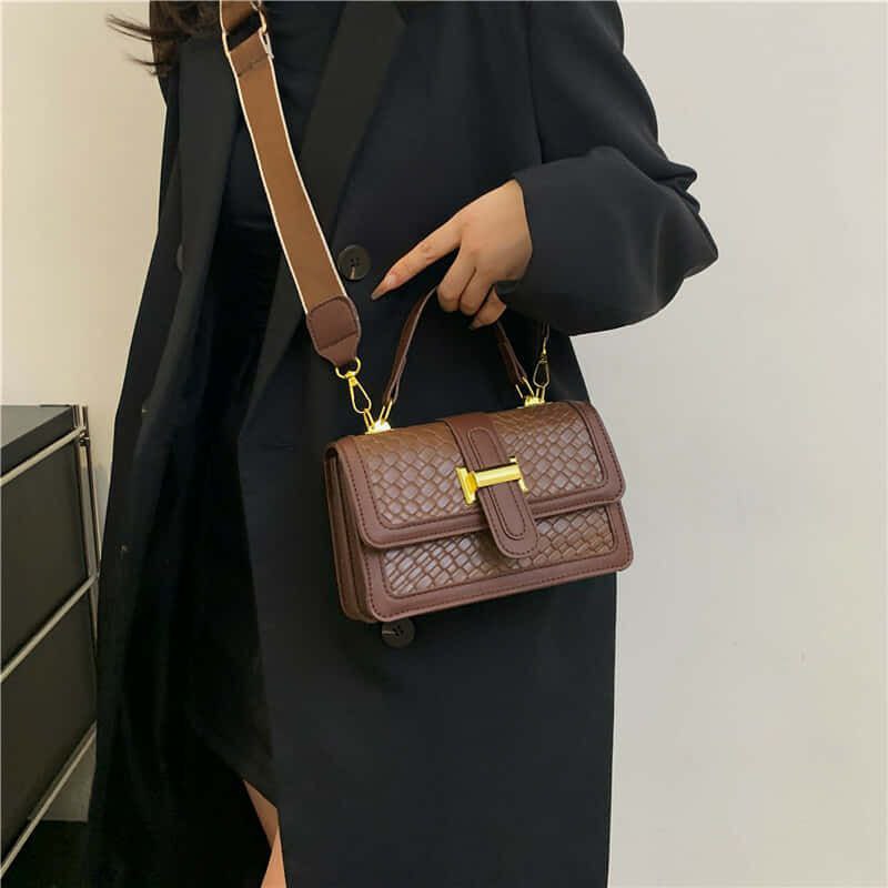 Structured Flap Shoulder Bags