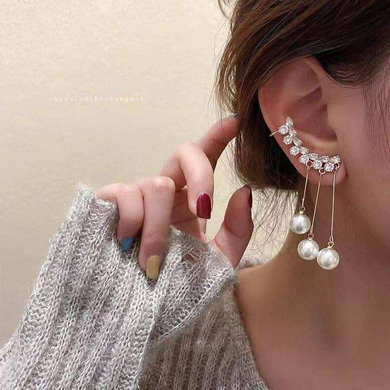 3 Pearl Earrings