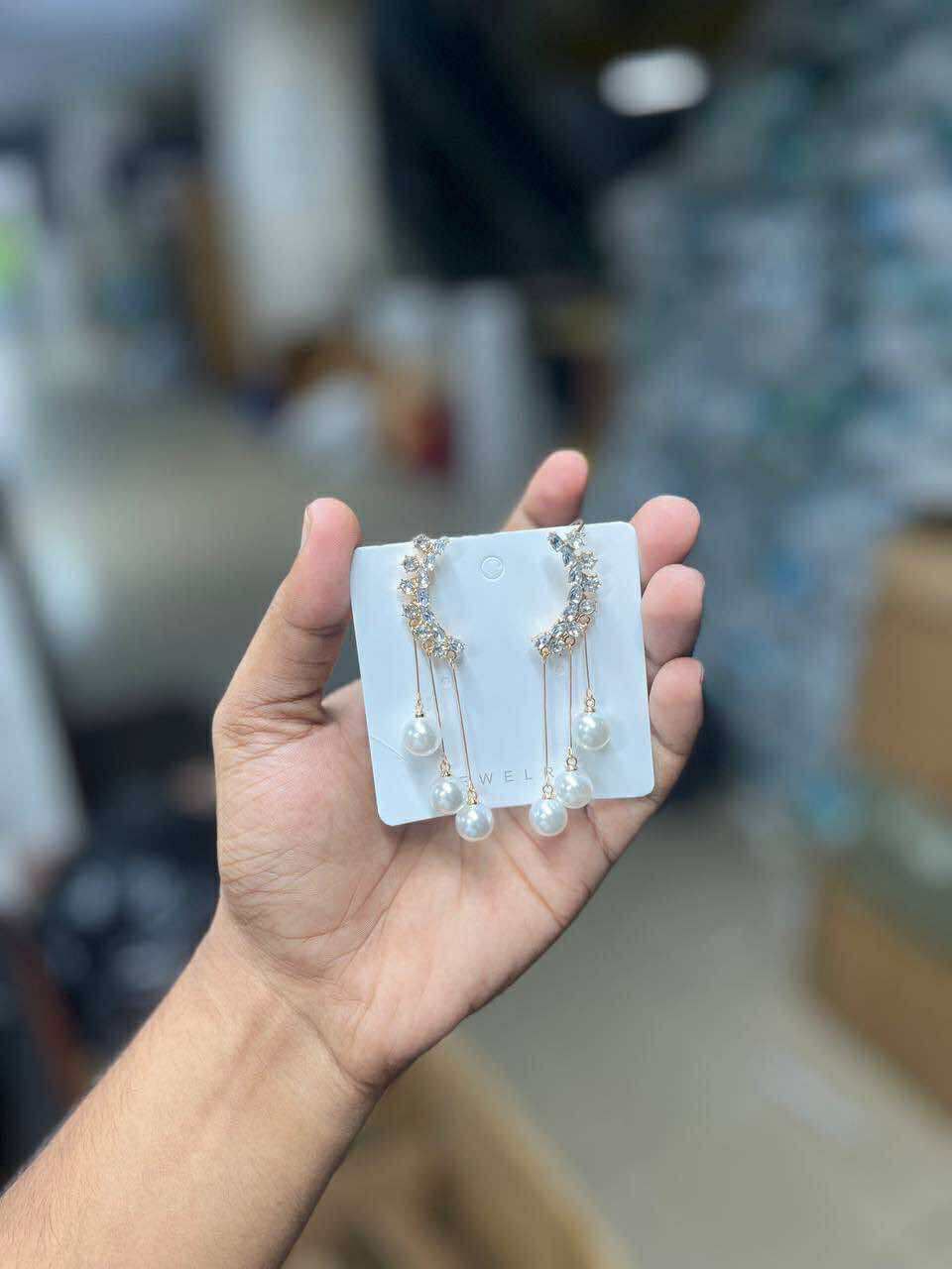 3 Pearl Earrings