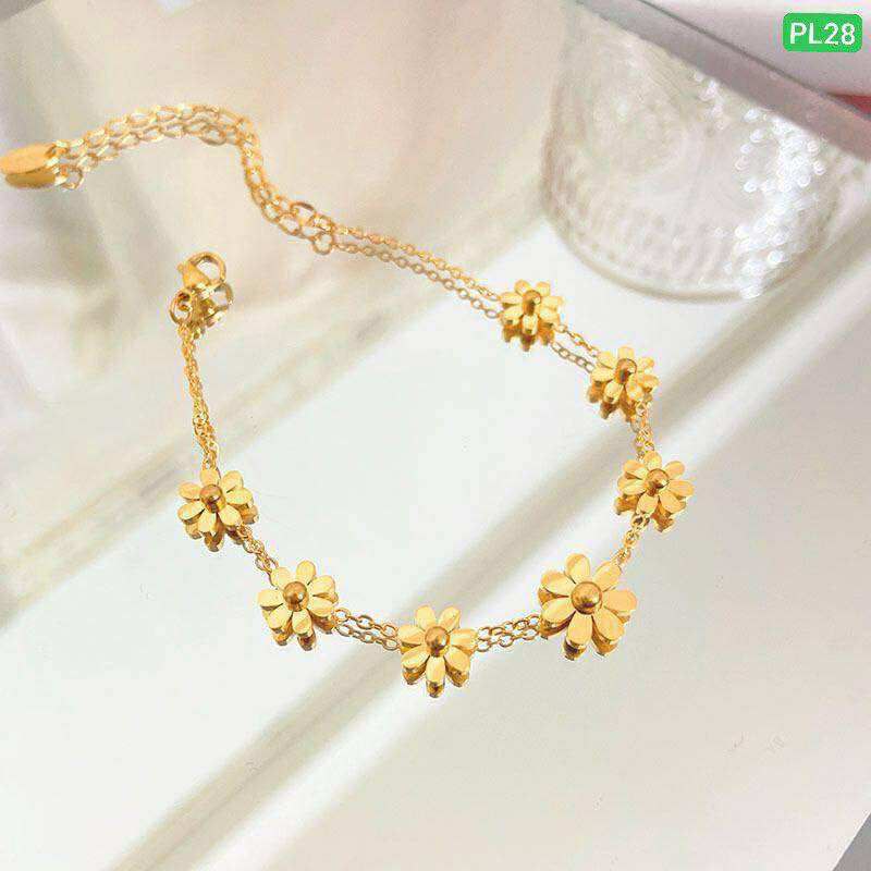 7 Flower Stainless steel Anklet Payel