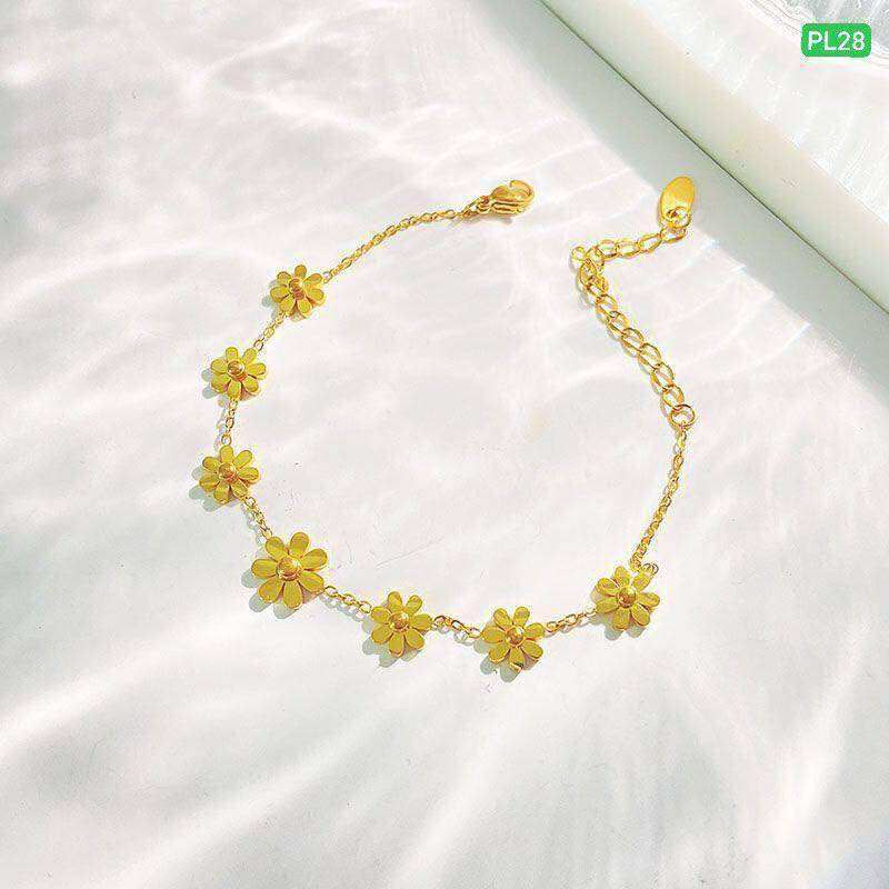 7 Flower Stainless steel Anklet Payel