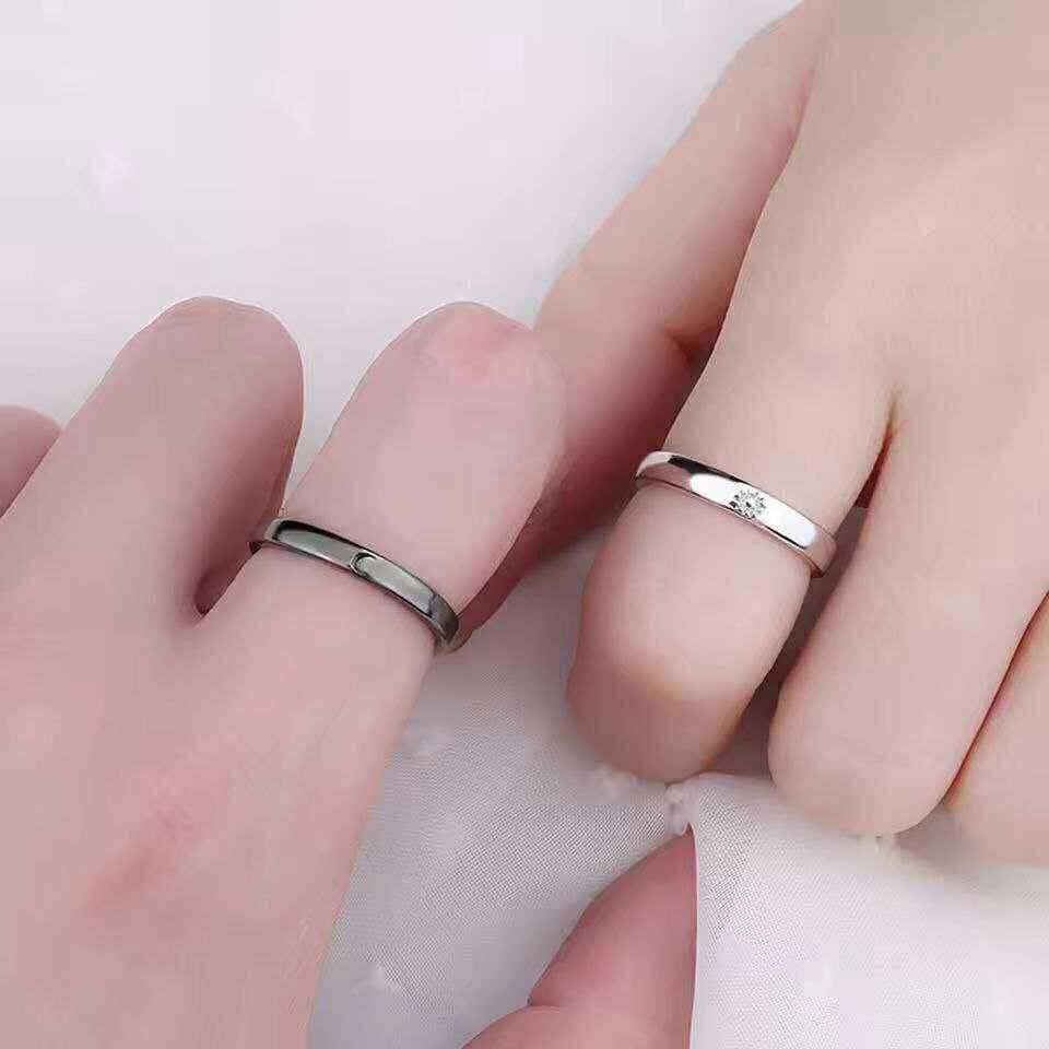 2Pcs Sun Moon Couple Rings(1 Pair)