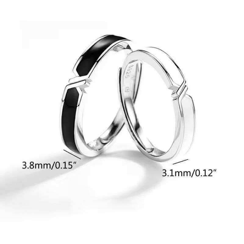 2 Pcs Couples Knot Ring Bands