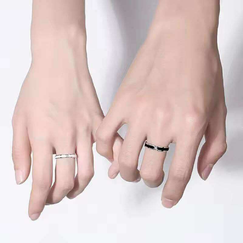 2 Pcs Couples Knot Ring Bands