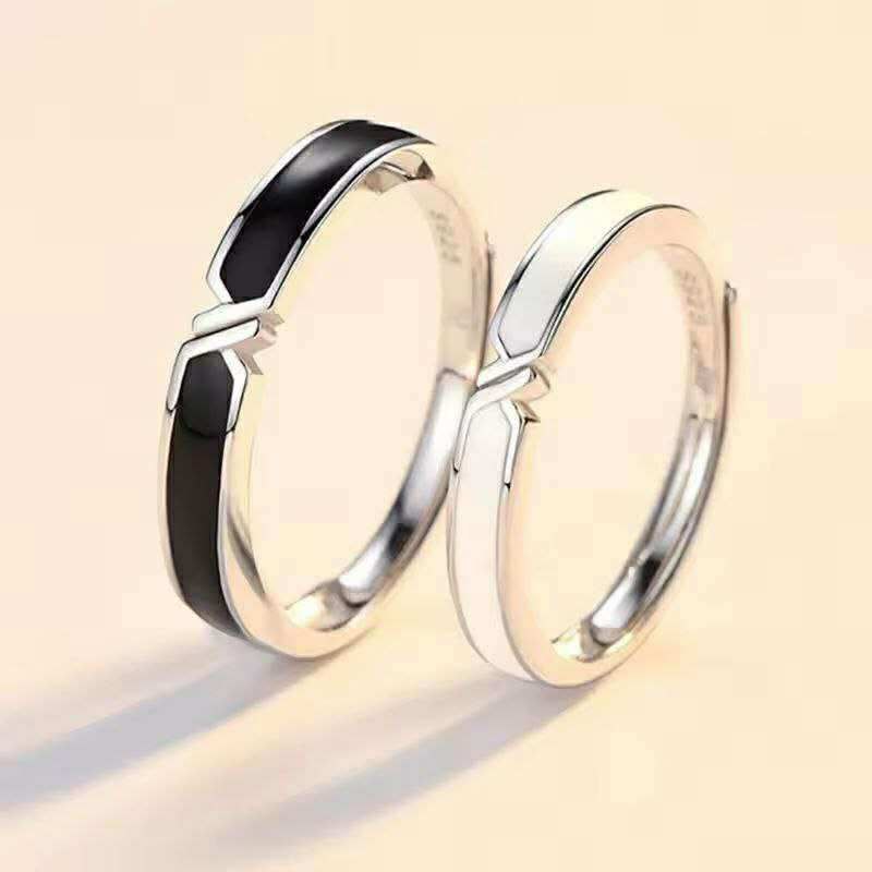 2 Pcs Couples Knot Ring Bands