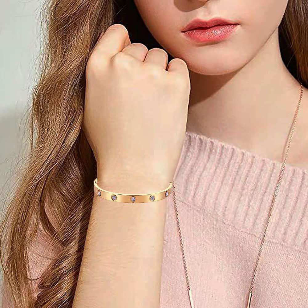 Cubic Zirconia Bracelets ( Color Guarantee)