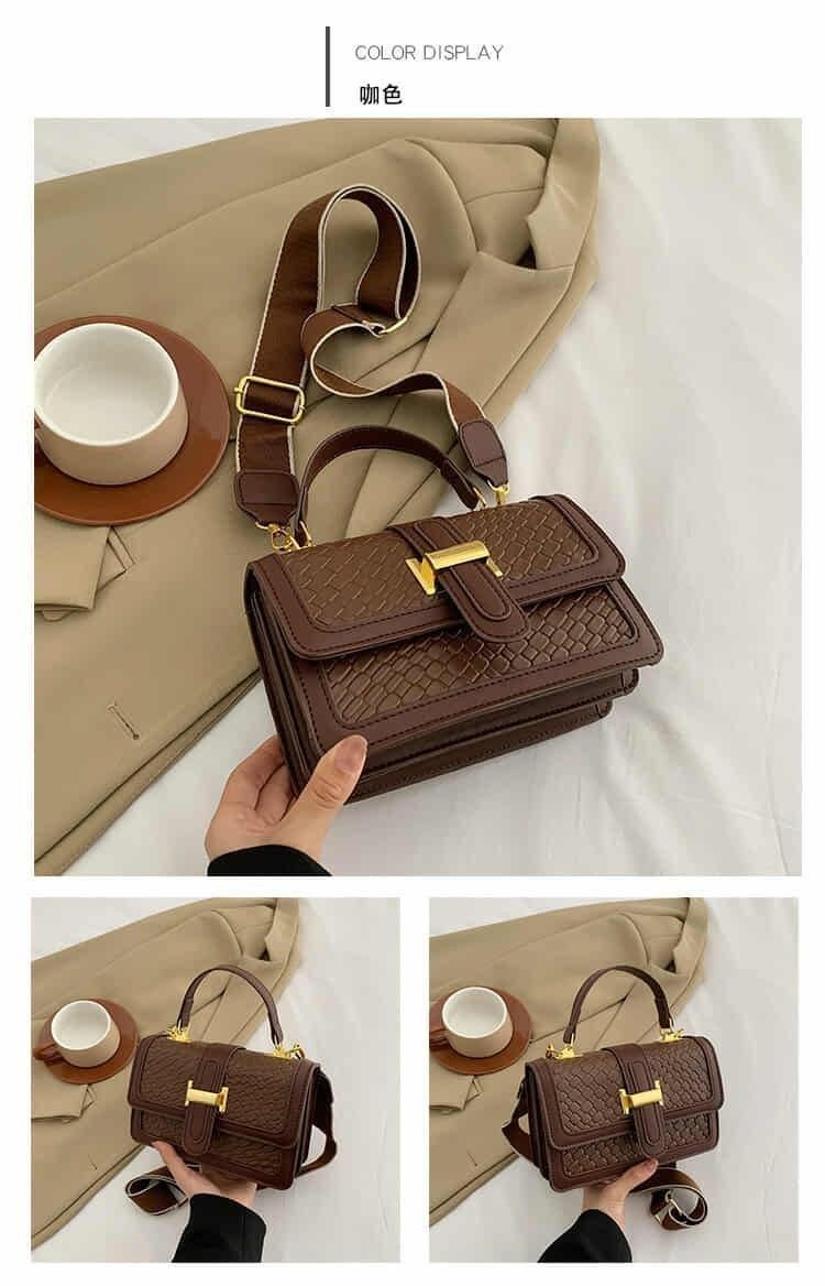 STRUCTURED FLAP SHOULDER BAG