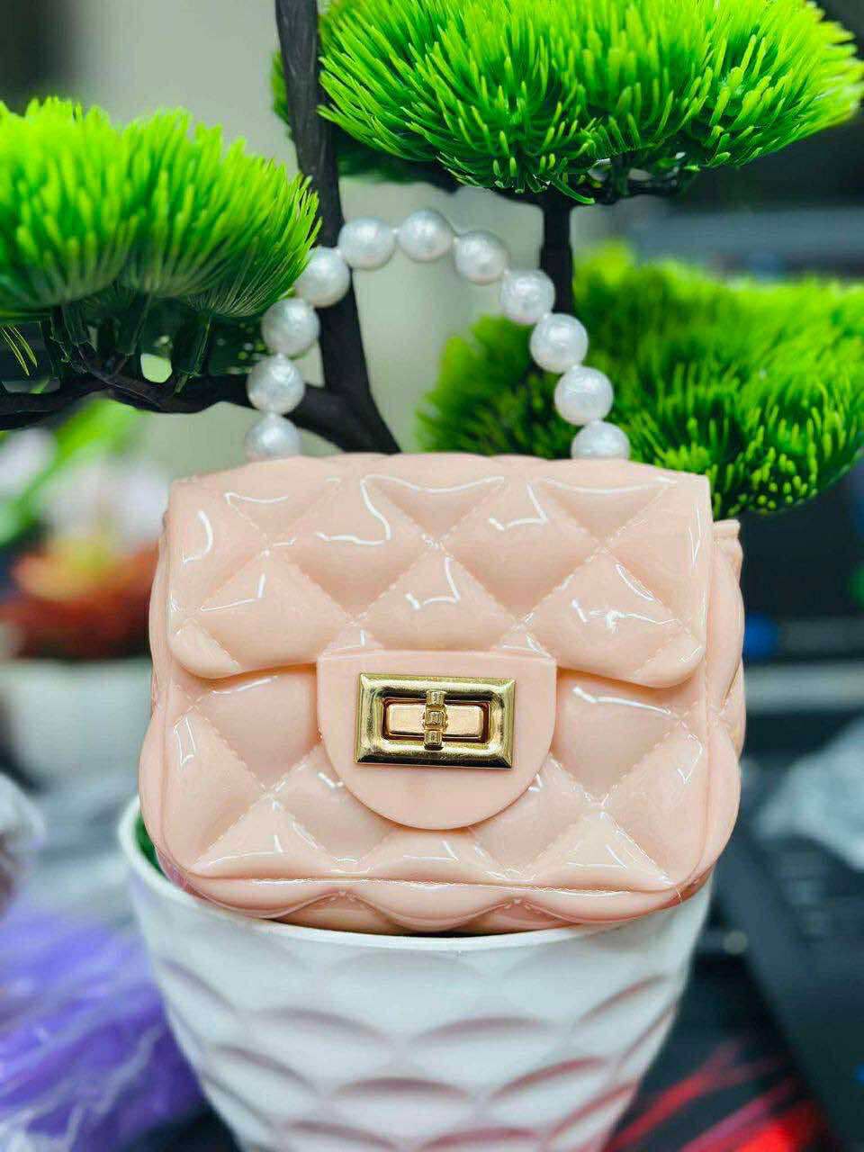 Kids Jelly Purse Bag With Chain