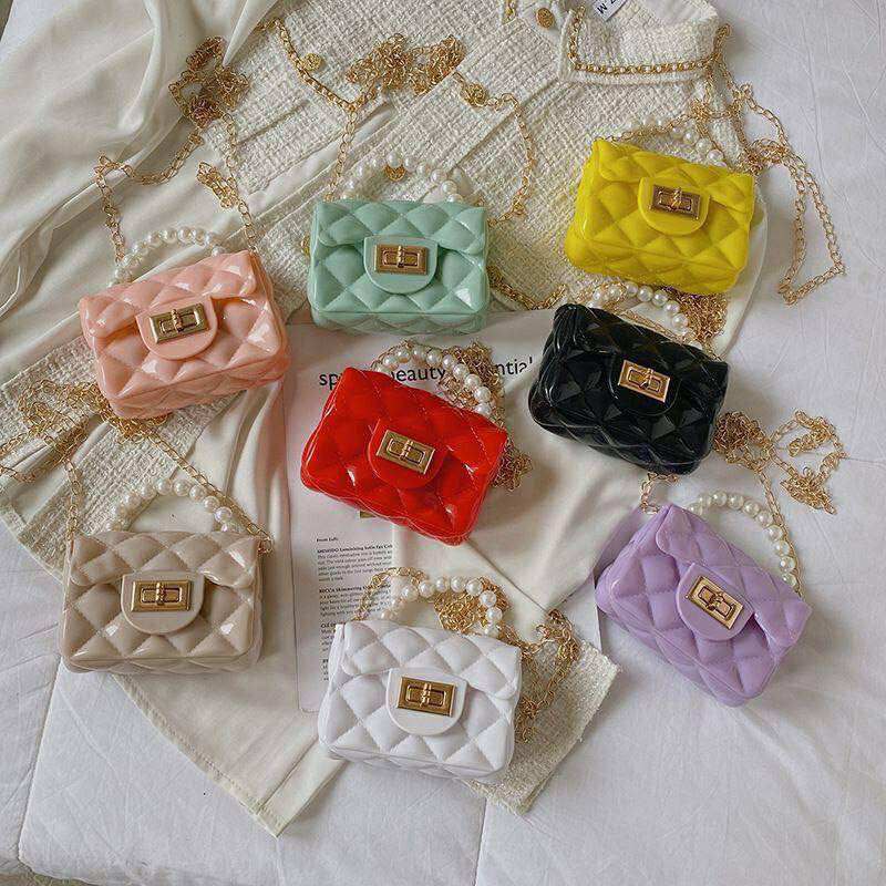 Kids Jelly Purse Bag With Chain