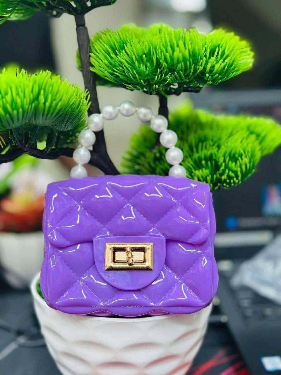 Kids Jelly Purse Bag With Chain