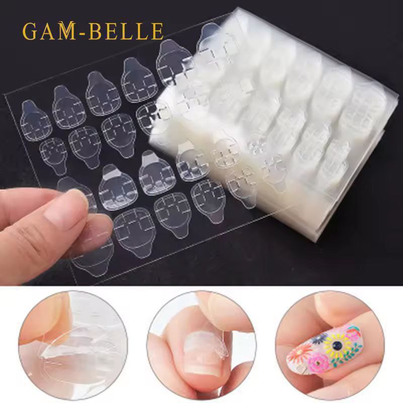 Cats Eye Fake Nails with Sticker