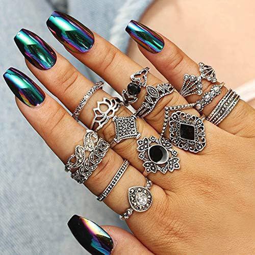 15PCS Knuckle Stacking Rings