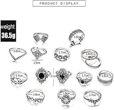 15PCS Knuckle Stacking Rings