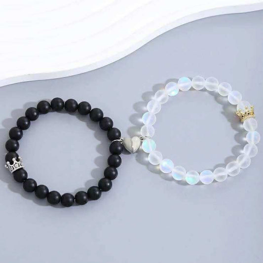 Glass Beads Couple Bracelet
