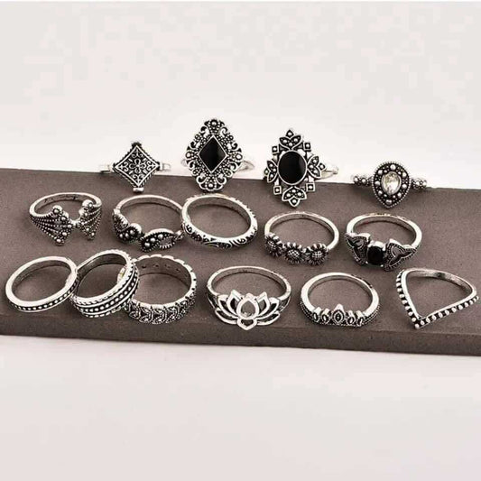 15 Pcs Finger Ring Set