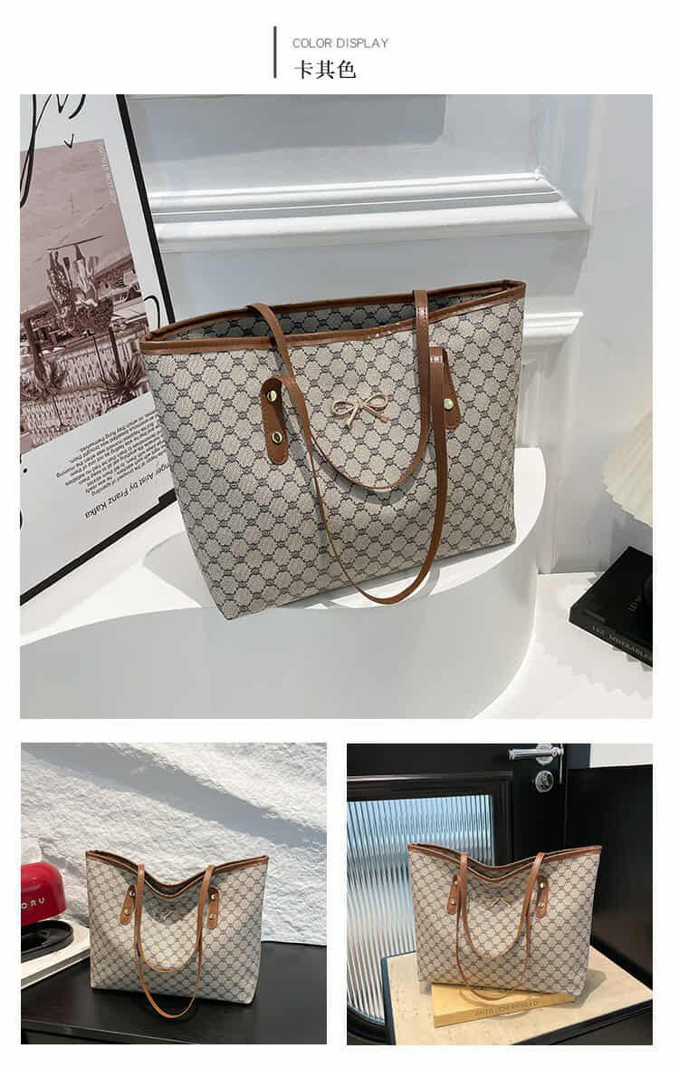 Large Capacity Luxury Tote Handbag