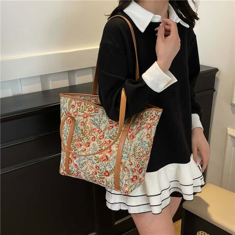 Floral Tote Bag