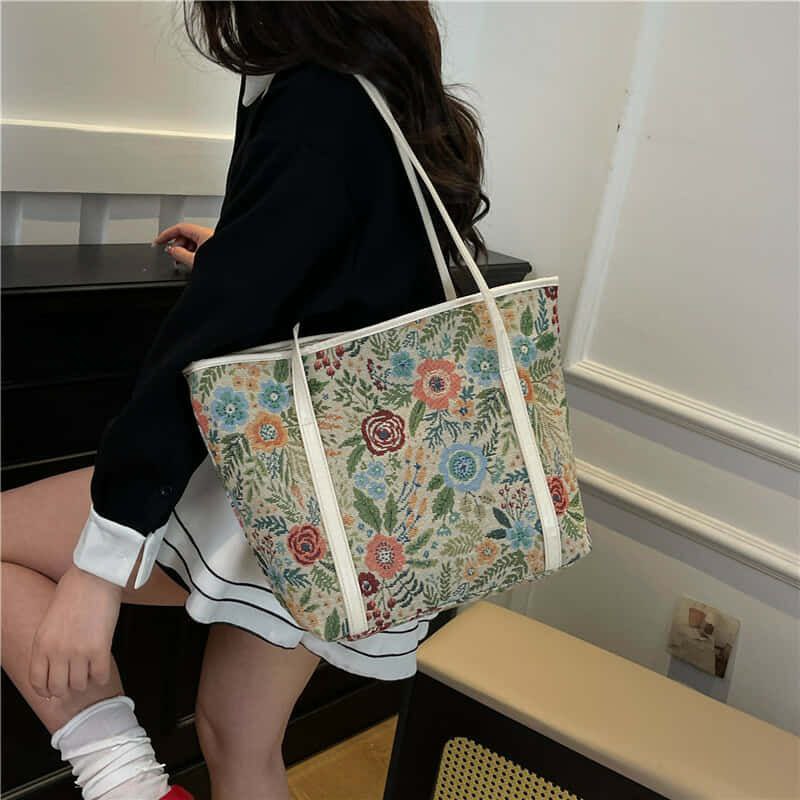 Floral Tote Bag
