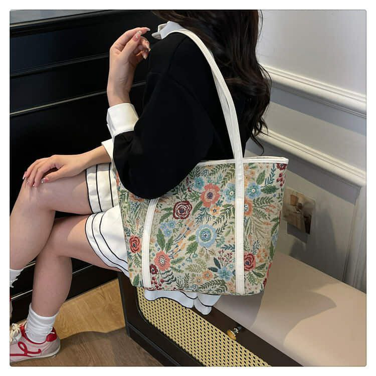 Floral Tote Bag