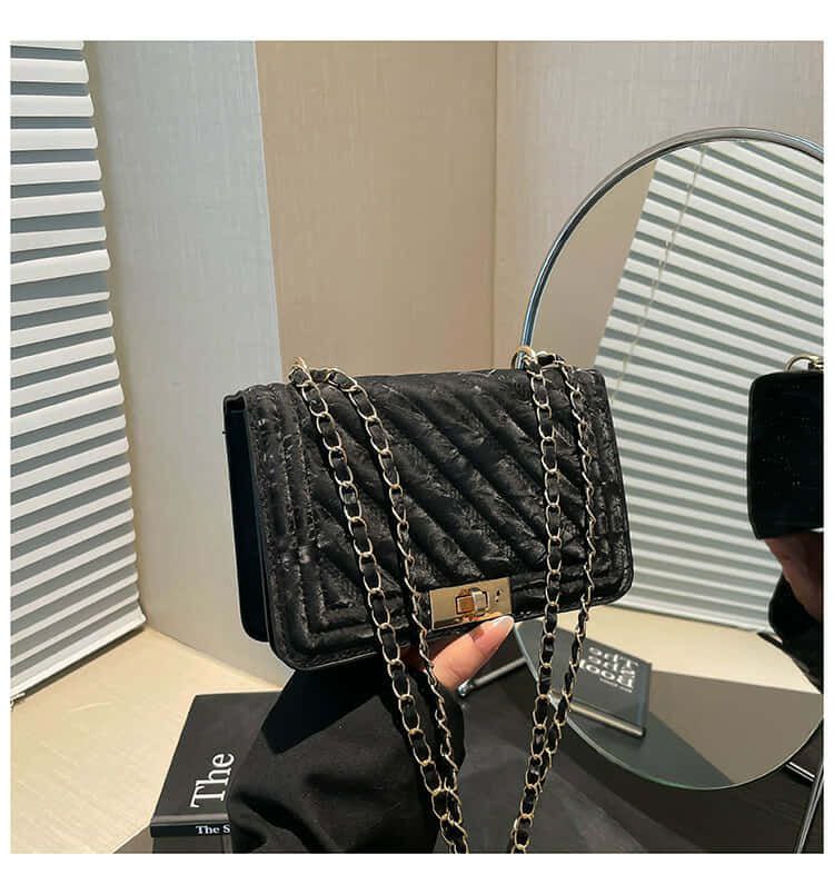 PU Embossed Mini Shoulder Bag