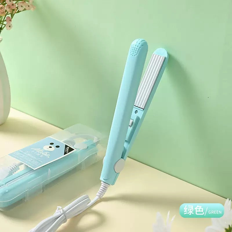Mini Portable Ceramic Hair Straightener (মিনি পোর্টেবল সিরামিক হেয়ার স্ট্রেইটনার) - পিংক/পার্পল