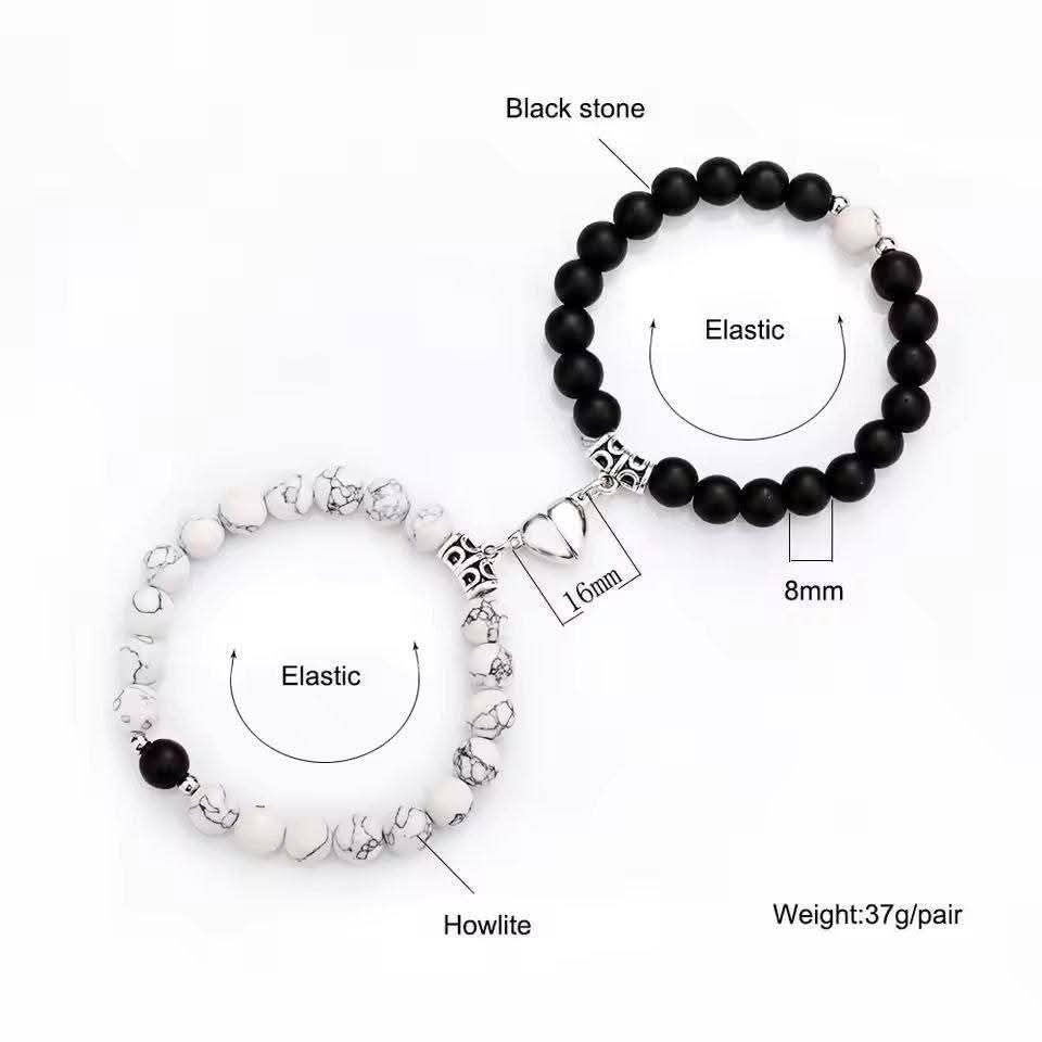 Glass Beads Couple Bracelet