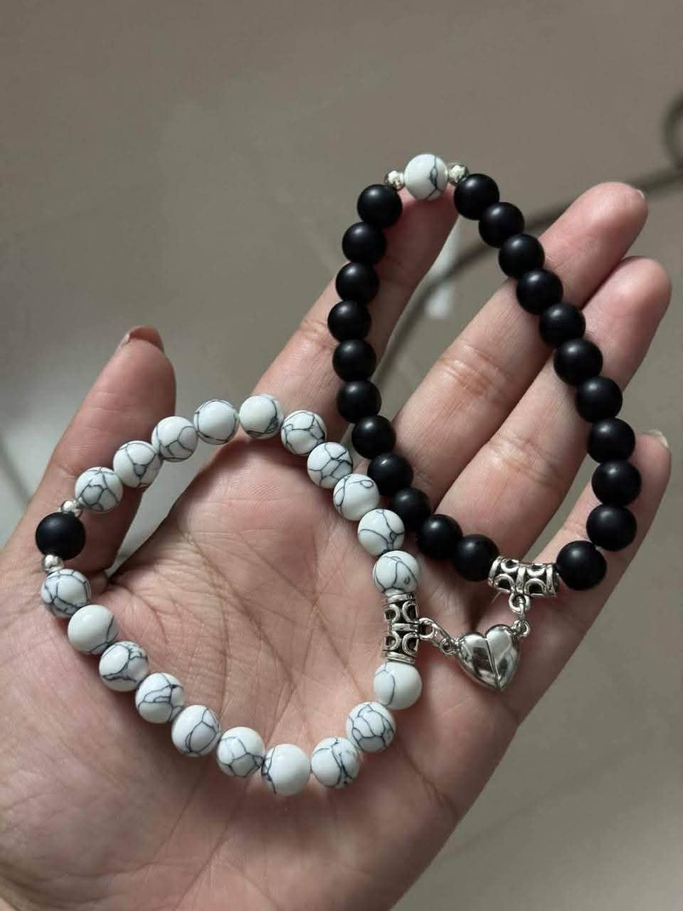 Glass Beads Couple Bracelet